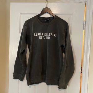 Alpha delta pi grey sweatshirt